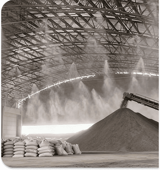 3DPro2501 Implementation for Extreme Stockpiles with Overhead Cranes - 3D silo volume measurement丨RETTAR